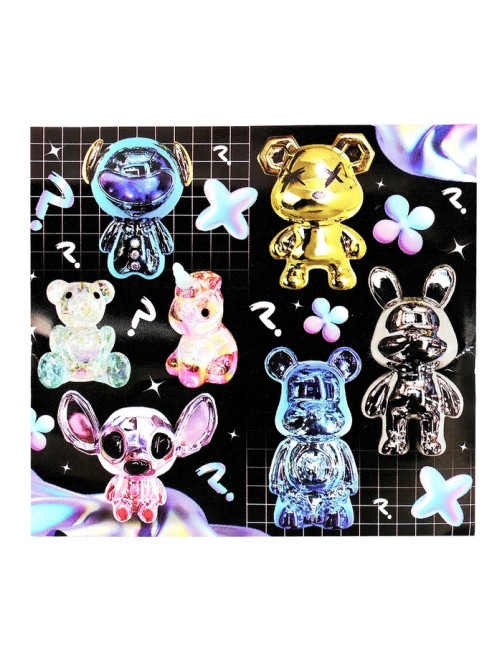 Игрушка - сюрприз Funny box WOOW TOYS «Перламутровые зверятки»: детский брелок, наклейки