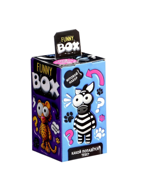 Игрушка - сюрприз Funny Box WOOW TOYS «Зверятки»: брелок, наклейки, карточка