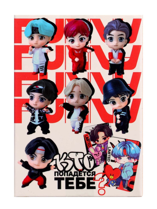 Игрушка - сюрприз Funny Box WOOW TOYS k-pop, фигурка, карточка, наклейки