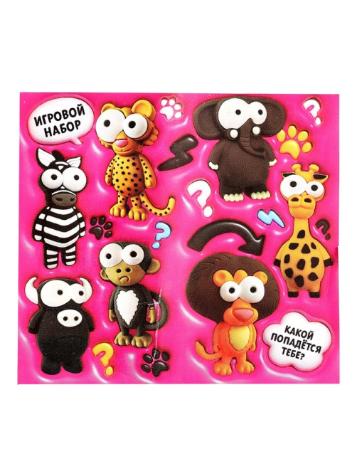 Игрушка - сюрприз Funny Box WOOW TOYS «Зверятки»: брелок, наклейки, карточка