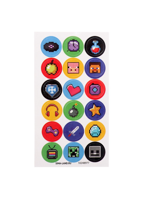 Игрушка - сюрприз Funny box WOOW TOYS «Квадратные человечки»: детский брелок, наклейки, карточка