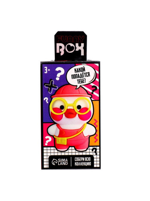 Игрушка - сюрприз Funny box WOOW TOYS «Уточка»: детский брелок, наклейки, карточка