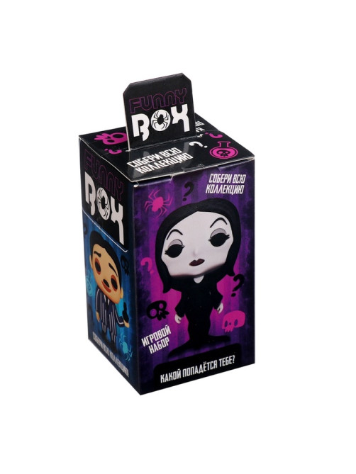 Игрушка - сюрприз Funny box WOOW TOYS «Мрачная семейка»: детский брелок, наклейки, карточка