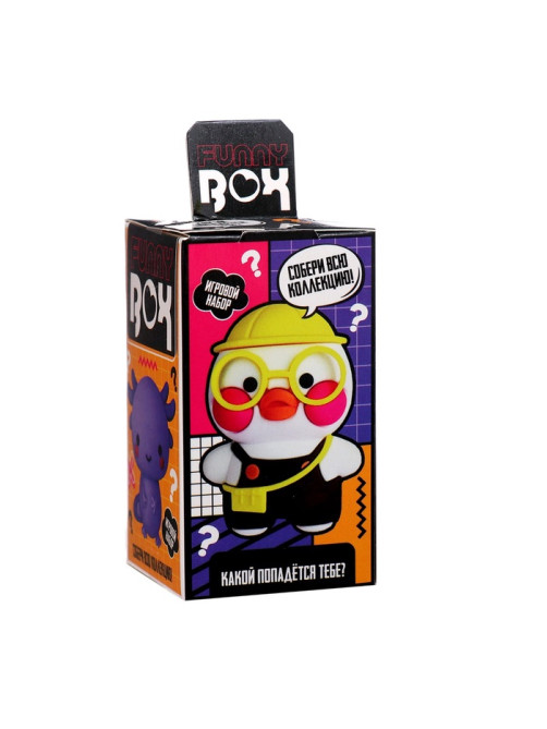Игрушка - сюрприз Funny box WOOW TOYS «Уточка»: детский брелок, наклейки, карточка