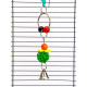 Игрушка для птиц «Шарики», 18×4.5 см, с колокольчиками, цвет МИКС