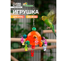 Игрушка для птиц «Большая забава», 23 см, цвет МИКС