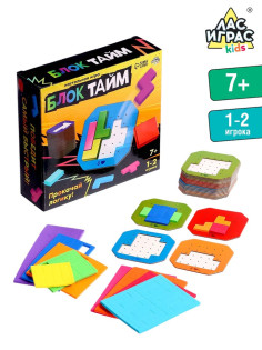Настольная игра Лас Играс KIDS «БлокТайм», 1-2 игрока, 7+