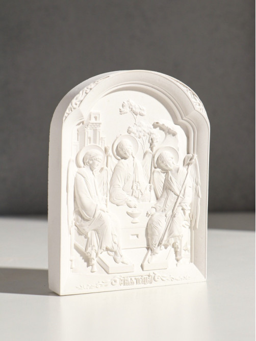 Икона «Святая троица», с подвесом, 12×9×2 см, гипс