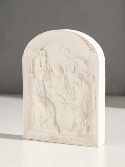 Икона «Святая троица», с подвесом, 12×9×2 см, гипс