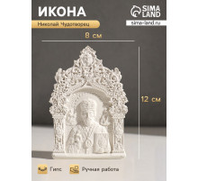 Икона «Николай Чудотворец», с подвесом, 12×8×2 см, гипс