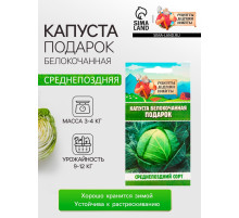 Семена Капуста белокочанная «Подарок», 0.3 г, среднепоздняя, «Рецепты дедушки Никиты»
