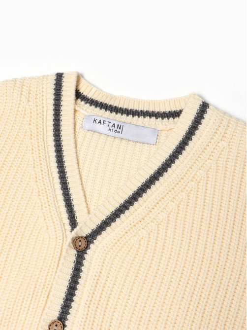 Кардиган детский KAFTAN, размер 30 (98-104 см), молочный