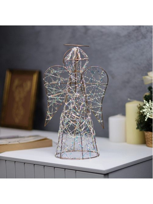 Светодиодная фигура «Ангел» 29×17×16 см, 20 LED, от батареек ААx2, свечение тёплое белое