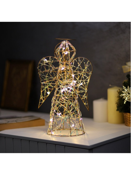 Светодиодная фигура «Ангел» 29×17×16 см, 20 LED, от батареек ААx2, свечение тёплое белое