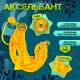Набор военного «Храбрый офицер», аксельбант, пояс, золотой