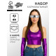 Карнавальный набор «Киберgirl» р-р 42-44, фиолетовый