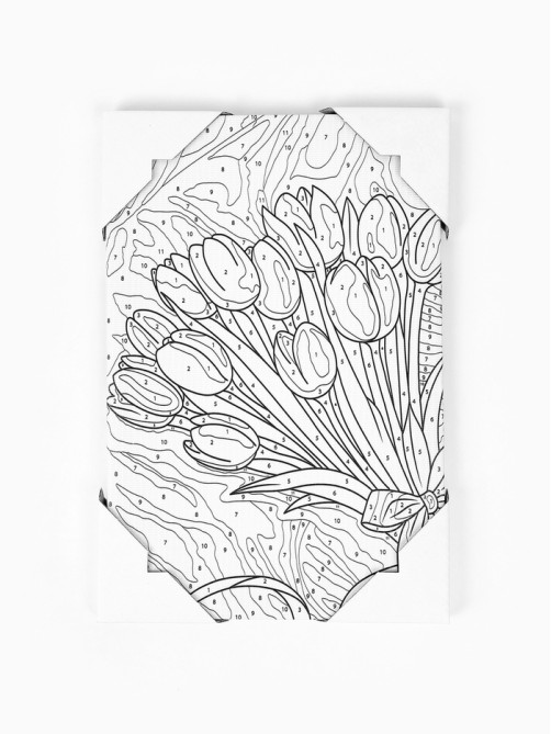 Картина по номерам «Нежность тюльпанов», 20×30 см