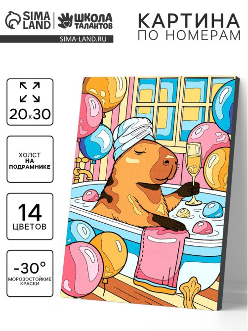 Картина по номерам «Выходной», 20×30 см