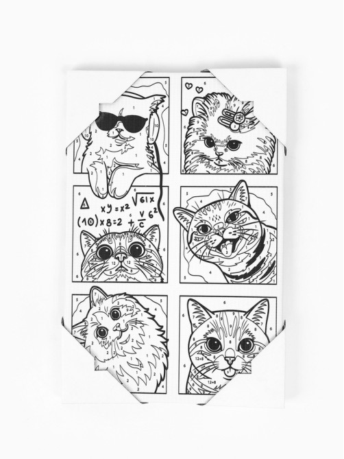 Картина по номерам «Смешные котики», 20×30 см