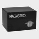 Кастрюля Magistro HiTech Steel, 5.2 л, d=24 см, h=14.5 см, с крышкой, слив для воды, капсульное дно, индукция, нержавеющая сталь, серебристая