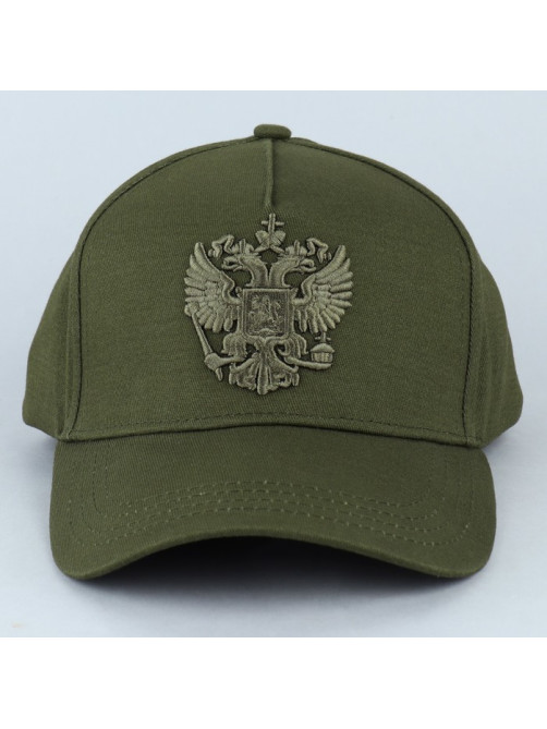 Кепка мужская «Герб», цвет темно-зелёный, р-р 56-58
