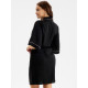 Халат домашний женский KAFTAN Leo black collection, размер 52-54, чёрный