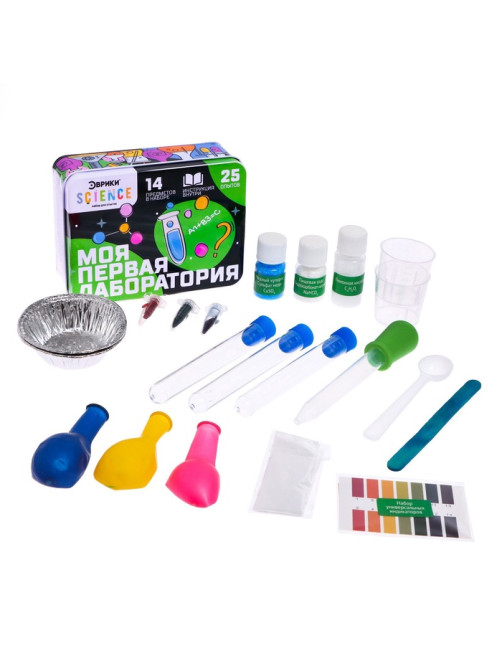 Набор для опытов «Моя первая лаборатория», цвет зелёный