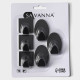 Крючки самоклеящиеся SAVANNA Black Loft, 6 шт., металл, 5.3×3.5 см, чёрные