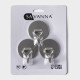 Крючки самоклеящиеся SAVANNA «Круг», 3 шт., металл, 4.5×4.5×2 см, хромированные