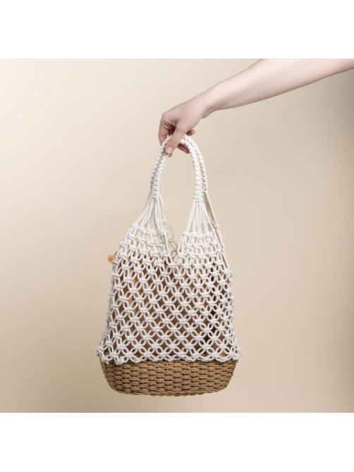 Сумка женская SL Home, ручное плетение, хлопок, 27×48 см