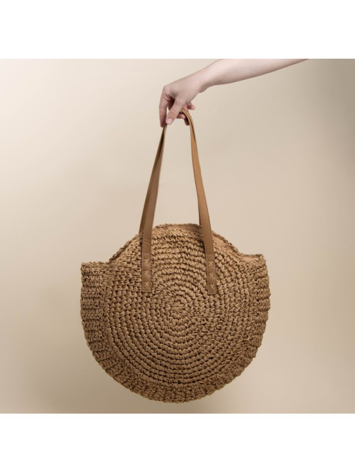 Сумка женская SL Home, ручное плетение, хлопок, длина ручек 30 см, 45×43 см