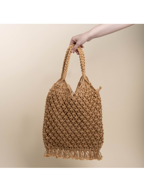 Сумка женская SL Home, ручное плетение, хлопок, длина ручек 15 см, 40×32 см