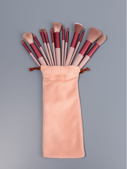 Набор кистей для макияжа PASTEL BLUSH, 13 шт., 10/22 (±1) см, сиреневый