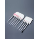 Набор кистей для макияжа COLOR POWER pink, 10 шт., в чехле, белый