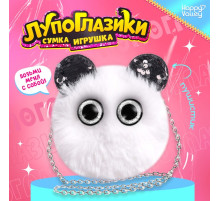 Мягкая игрушка-сумка Happy Valley «Лупоглазики. Панда», 15 см, 3+