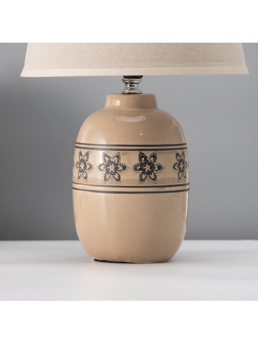 Настольная лампа с абажуром RISALUX «Августа», Е14, 40 Вт, 22.5×22.5×36 см