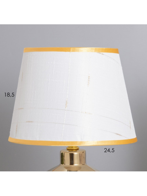 Лампа настольная «Ирене» 1×40 Вт Е14 белый/золото 22×22×36 см