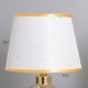 Лампа настольная «Ирене» 1×40 Вт Е14 белый/золото 22×22×36 см