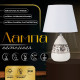 Настольная лампа с абажуром RISALUX «Андо», Е14, 40 Вт, белый, 20×20×31.5 см