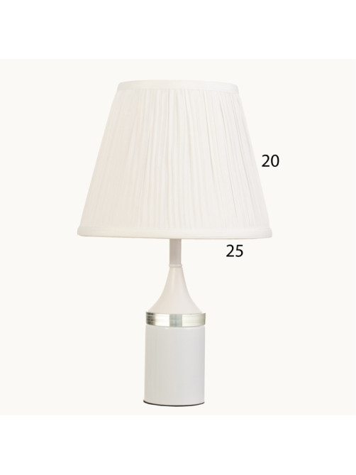 Лампа настольная «Жаннет» 1×40 Вт Е27+LED подсветка белый 24×24×41.5 см