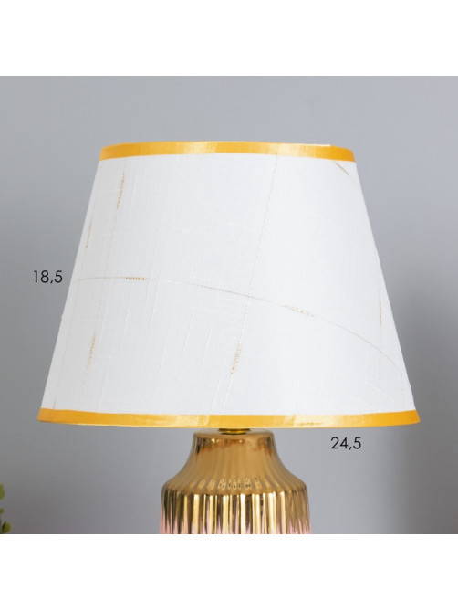 Лампа настольная «Нереа» 1×40 Вт Е14 розовый/золото 24×24×40 см