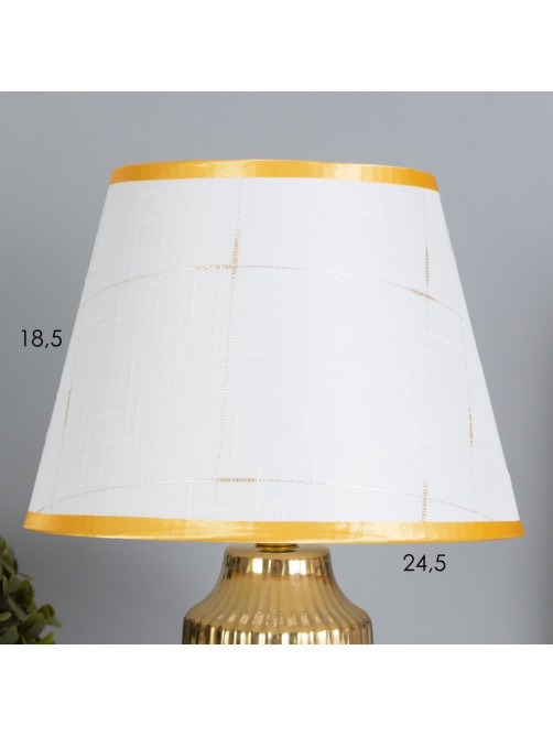 Лампа настольная «Нереа» 1×40 Вт Е14 бежевый/золото 24×24×40 см