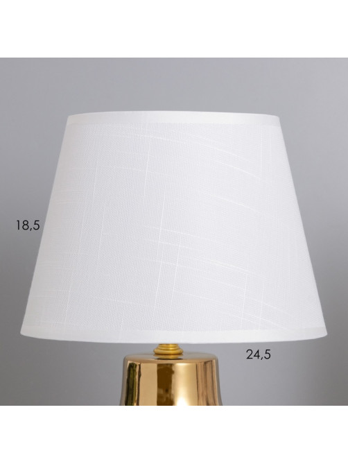 Лампа настольная «Карла» 1×40 Вт Е14 белый/золото 22×22×36 см
