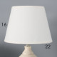 Настольная лампа с абажуром RISALUX «Аллоро», Е14, 40 Вт, 22×22×35 см