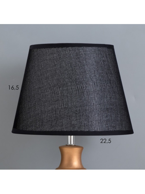 Лампа настольная «Жилан», 1×40 Вт, Е14, чёрный/золото, 22×22×38 см