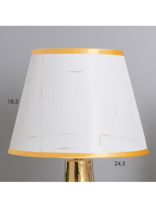 Лампа настольная «Альба» 1×40 Вт Е14 бежевый/золото 24×24×40 см