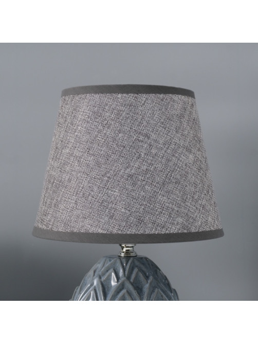 Настольная лампа с абажуром RISALUX «Аурелия», Е14, 40 Вт, серый, 20×20×33.5 см