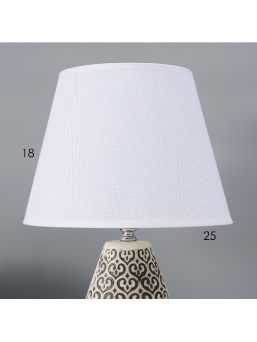 Настольная лампа с абажуром RISALUX «Римини», Е27, 40 Вт, 25×25×43 см
