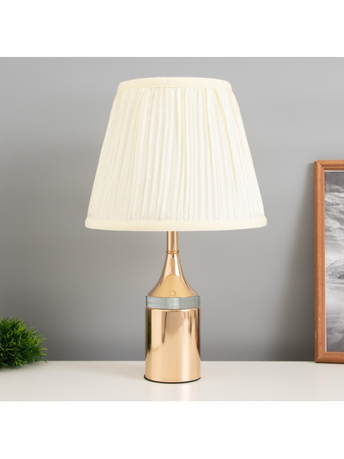 Лампа настольная «Жаннет» 1×40 Вт Е27+LED подсветка золото 24×24×41.5 см