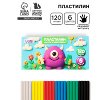 Пластилин 6 цветов, 120 г Буки Бяки